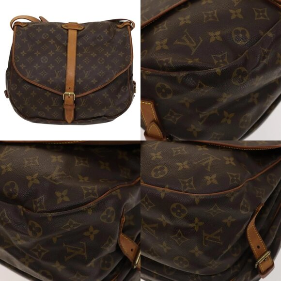 LOUIS VUITTON Monogram Saumur 35 Shoulder Bag M42254 LV Auth 128972 - Picture 15 of 15